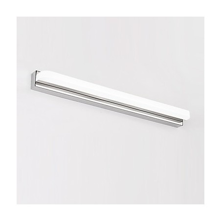 Applique da bagno moderna cromata con LED integrato 16 W
