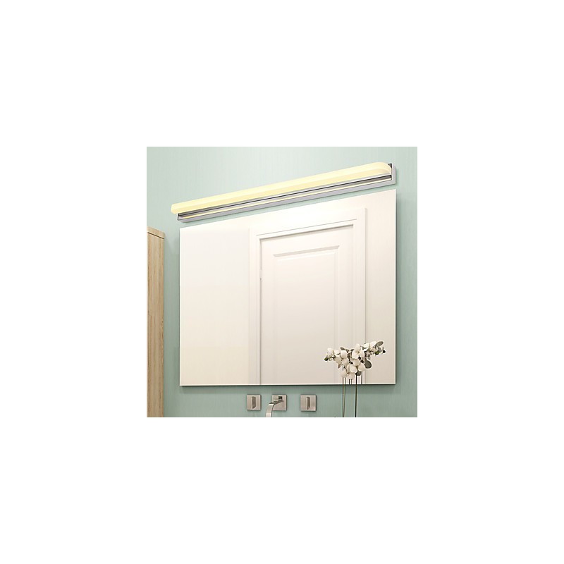 Applique da bagno moderna cromata con LED integrato 16 W
