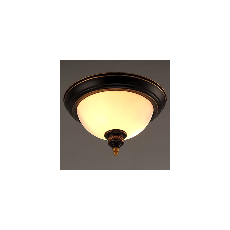 Plafoniera a filo rustica in bronzo Phnom Penh in stile americano ed europeo