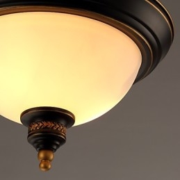 Plafoniera a filo rustica in bronzo Phnom Penh in stile americano ed europeo