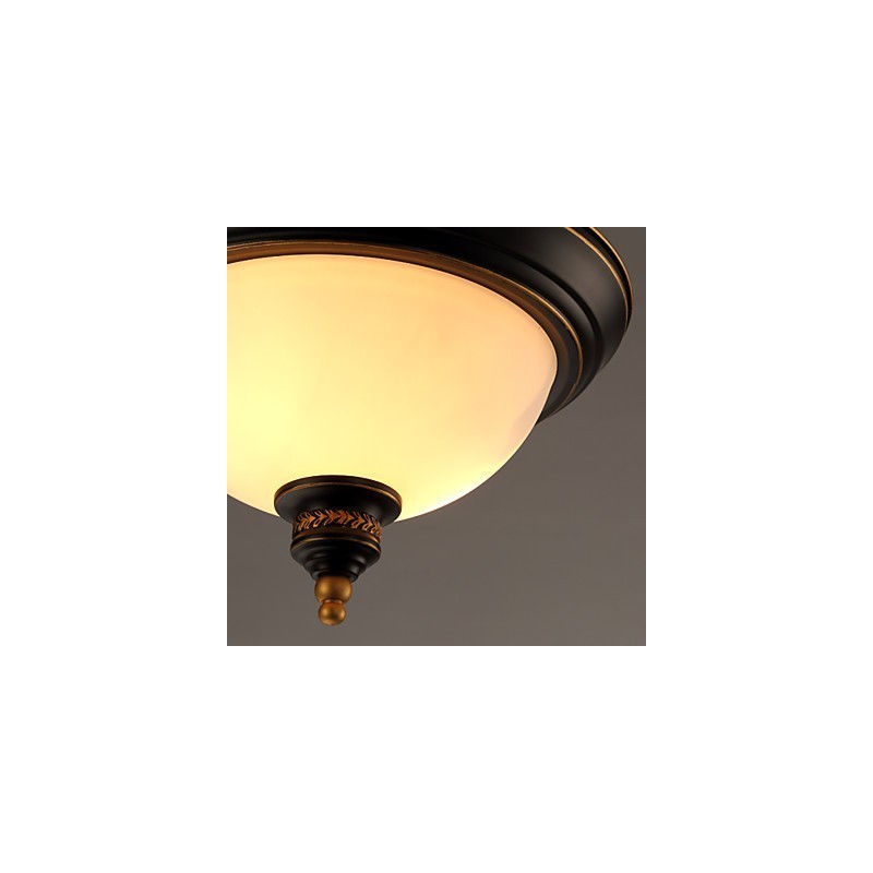 Plafoniera a filo rustica in bronzo Phnom Penh in stile americano ed europeo
