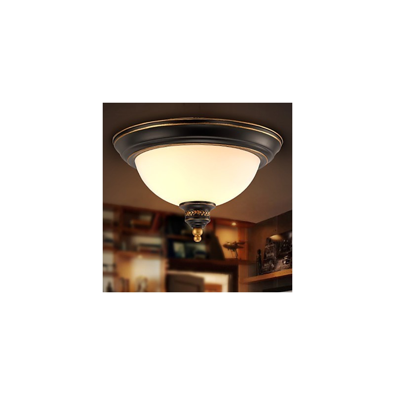 Plafoniera a filo rustica in bronzo Phnom Penh in stile americano ed europeo