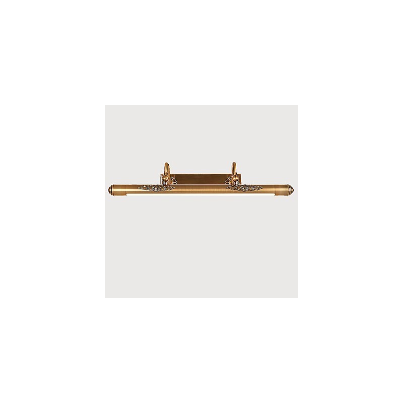 Applique da bagno LED integrato ottone antico 50 cm