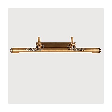 Applique da bagno LED integrato ottone antico 50 cm