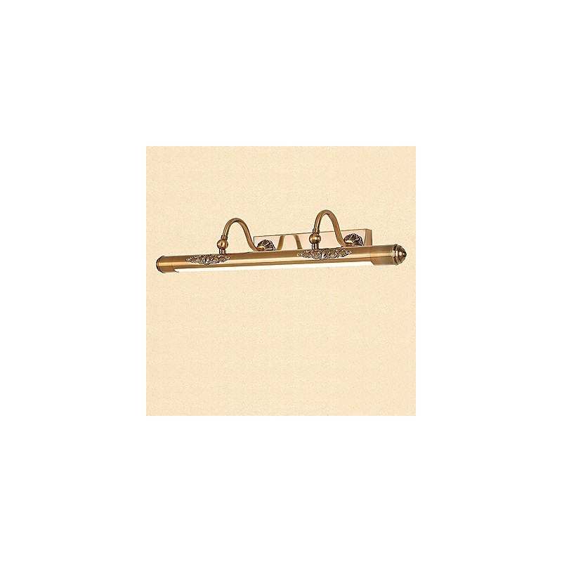 Applique da bagno LED integrato ottone antico 50 cm