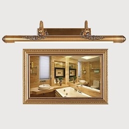 Applique da bagno LED integrato ottone antico 50 cm