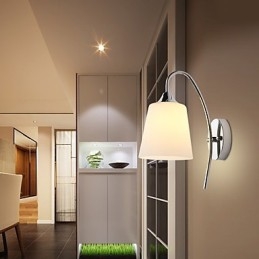 Applique da parete moderna con finitura pitturata, luce ambientale, E27, 60 W