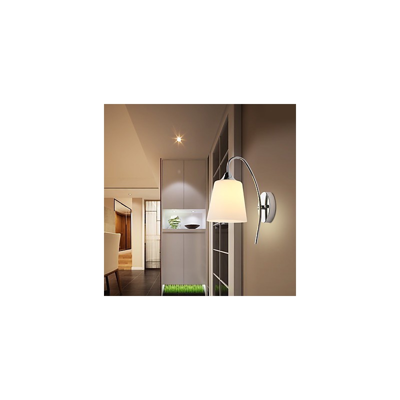 Applique da parete moderna con finitura pitturata, luce ambientale, E27, 60 W