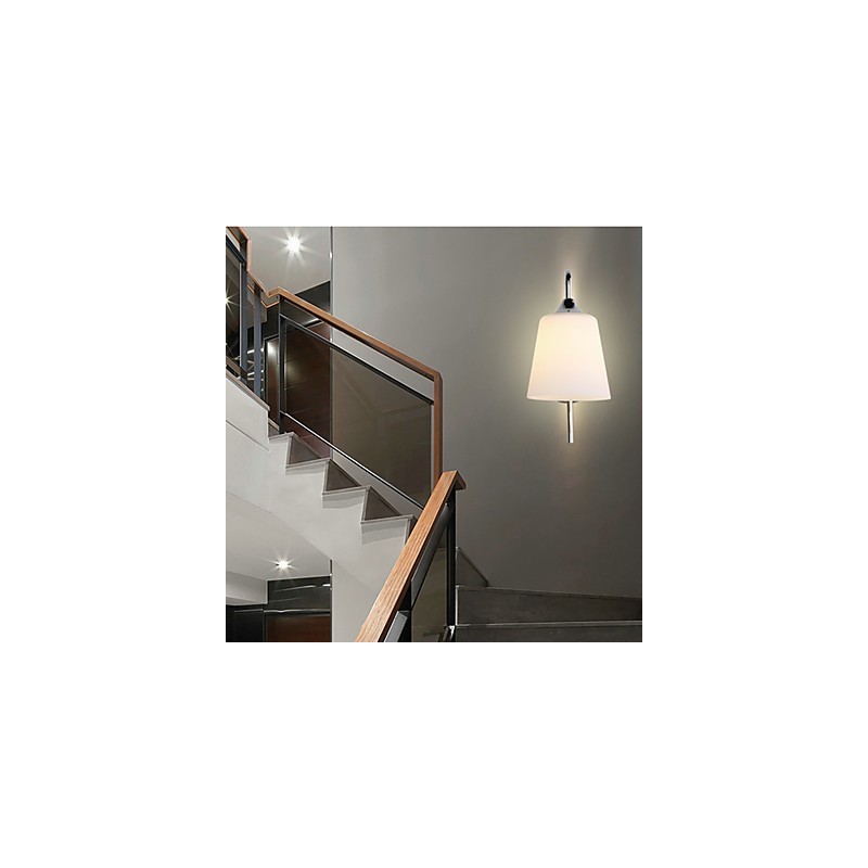 Applique da parete moderna con finitura pitturata, luce ambientale, E27, 60 W