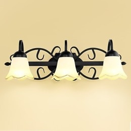 Applique da parete mini dipinta moderno contemporaneo rustico lodge country 3 luci E12/E14