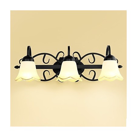Applique da parete mini dipinta moderno contemporaneo rustico lodge country 3 luci E12/E14