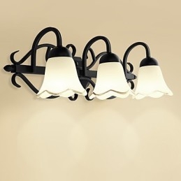 Applique da parete mini dipinta moderno contemporaneo rustico lodge country 3 luci E12/E14
