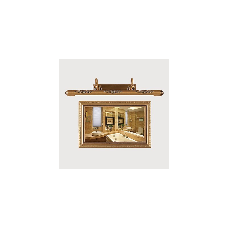 Applique da bagno 80 cm tradizionale vintage ottone antico 1