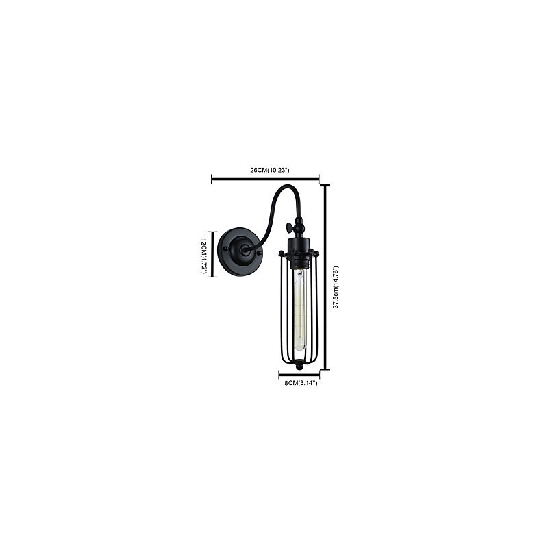 Applique da parete LED Rustica/Lodge Tradizionale Classica dipinta E27 4W
