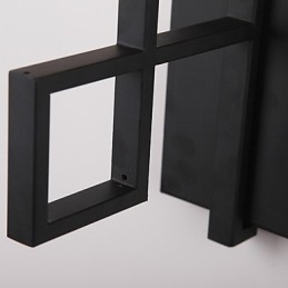 Applique da parete moderna contemporanea mini con luce ambientale, finitura galvanizzata, E12/E14
