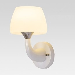 Applique da parete moderna in metallo e vetro, montaggio a filo e a soffitto