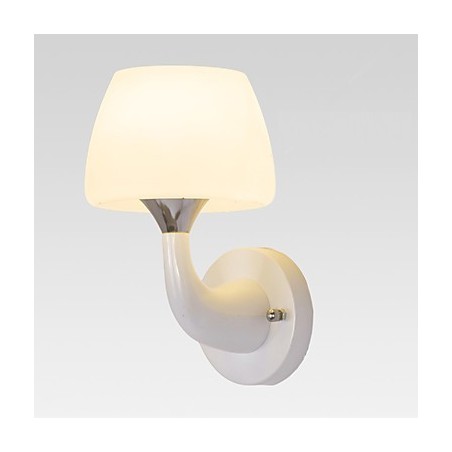 Applique da parete moderna in metallo e vetro, montaggio a filo e a soffitto