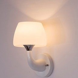 Applique da parete moderna in metallo e vetro, montaggio a filo e a soffitto