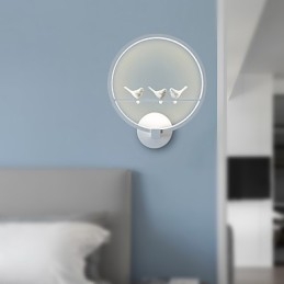 Applique da parete LED moderna contemporanea finitura pitturata 19 W 30 cm