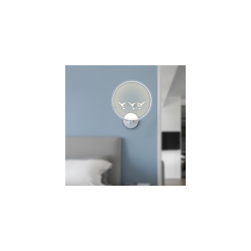Applique da parete LED moderna contemporanea finitura pitturata 19 W 30 cm
