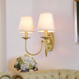 Applique da parete rustica vintage in rame antico