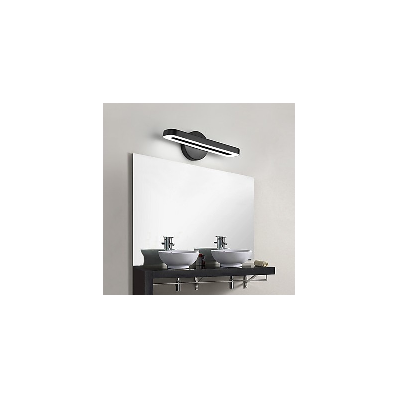 Applique da parete LED moderna contemporanea 8 W luce ambientale 28 x 9,5 cm