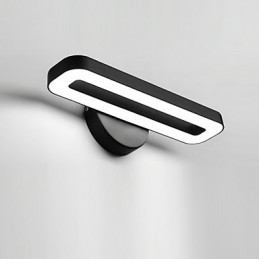 Applique da parete LED moderna contemporanea 8 W luce ambientale 28 x 9,5 cm