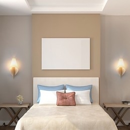 Applique da parete mini moderna contemporanea luce ambientale in vetro e legno
