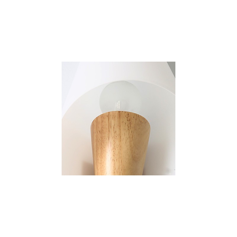 Applique da parete mini moderna contemporanea luce ambientale in vetro e legno