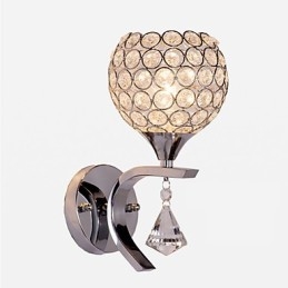 Max Crystal Applique da parete moderna contemporanea elettroplaccata in cristallo