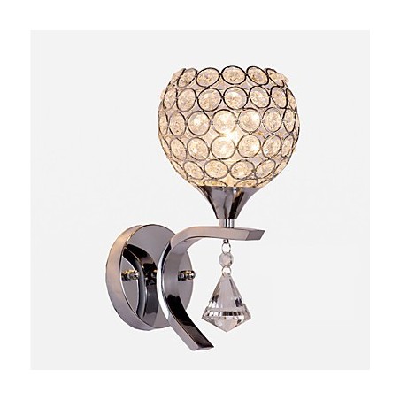 Max Crystal Applique da parete moderna contemporanea elettroplaccata in cristallo