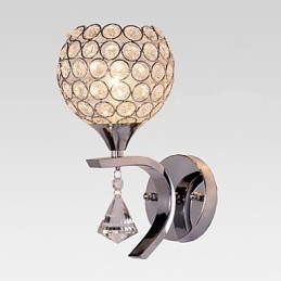 Max Crystal Applique da parete moderna contemporanea elettroplaccata in cristallo
