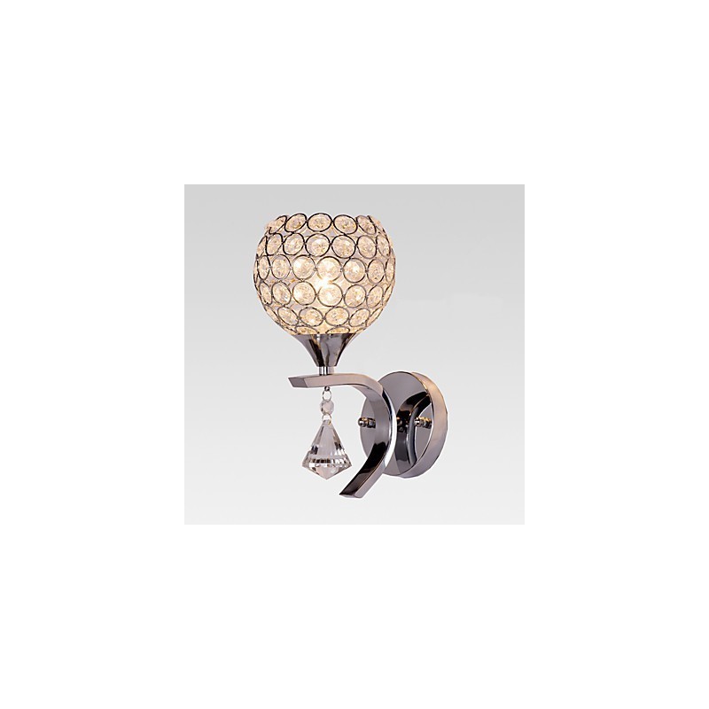 Max Crystal Applique da parete moderna contemporanea elettroplaccata in cristallo