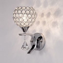 Max Crystal Applique da parete moderna contemporanea elettroplaccata in cristallo