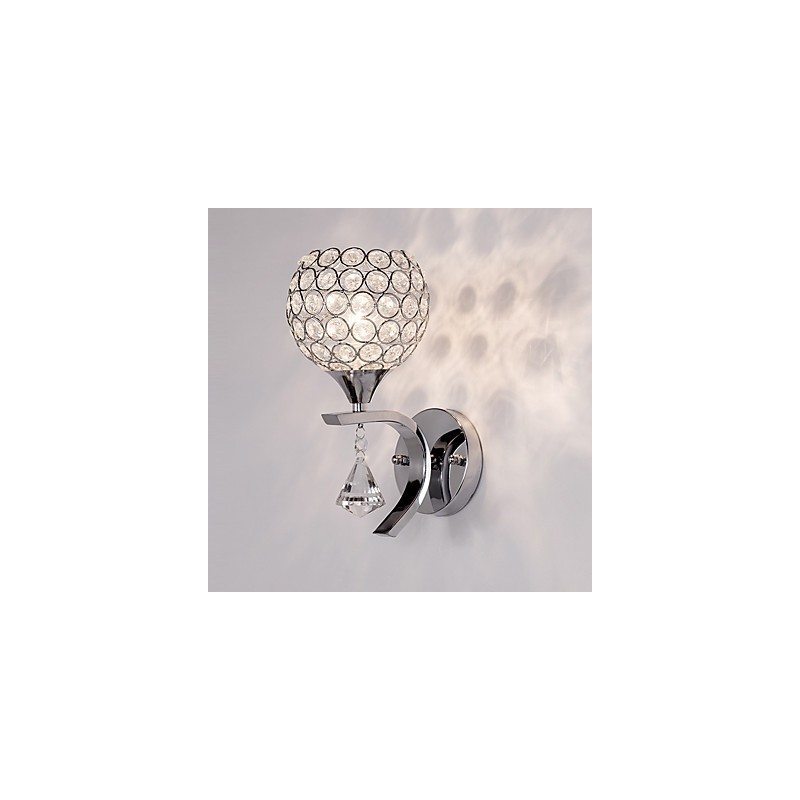 Max Crystal Applique da parete moderna contemporanea elettroplaccata in cristallo