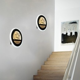 Applique da parete moderna minimalista LED integrato 29 W 28 x 28 x 7 cm