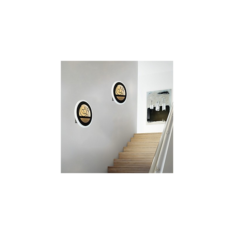 Applique da parete moderna minimalista LED integrato 29 W 28 x 28 x 7 cm
