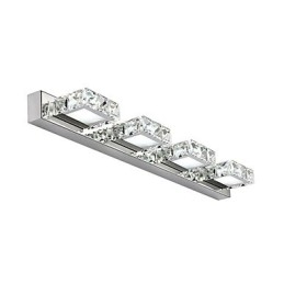 Applique bagno per specchio trucco in cristallo, 4 luci LED