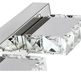 Applique bagno per specchio trucco in cristallo, 4 luci LED
