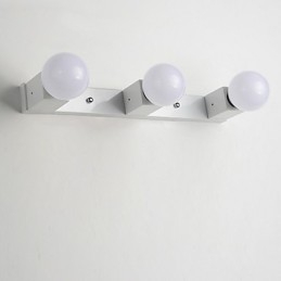 Applique da parete moderna e contemporanea in vetro e metallo 3x E26/E27 45x45 cm