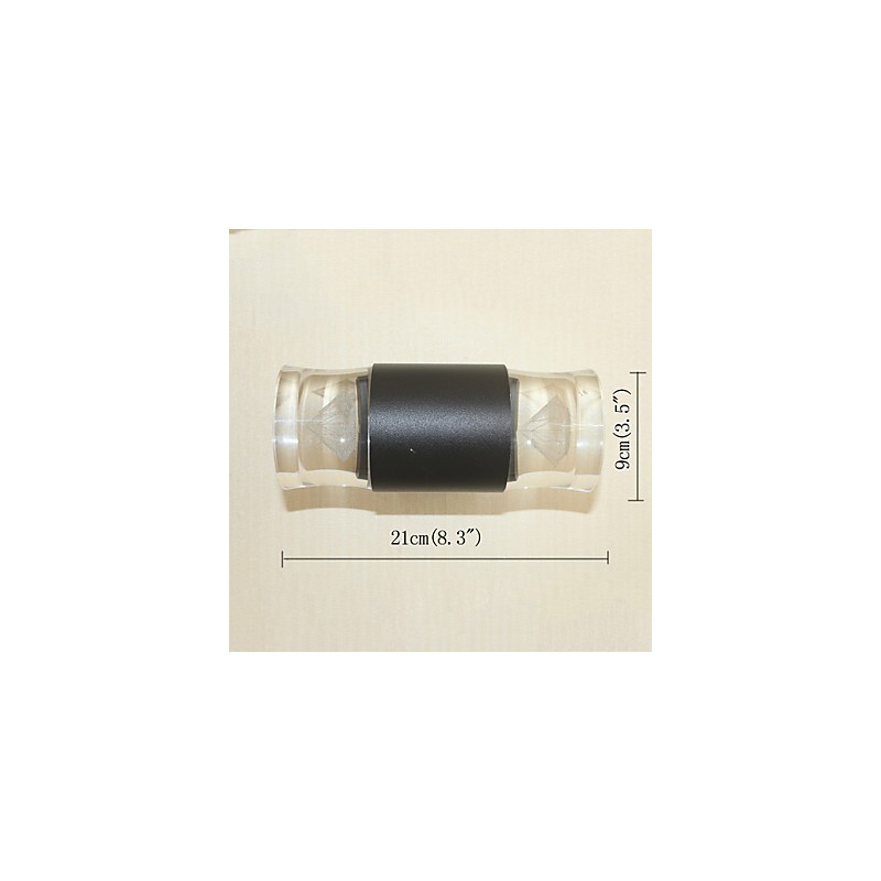 Applique da parete integrata semplice con luce ambientale LED 10 W