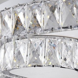 Plafoniera LED a filo moderna/contemporanea bianca in metallo e PVC 34 W