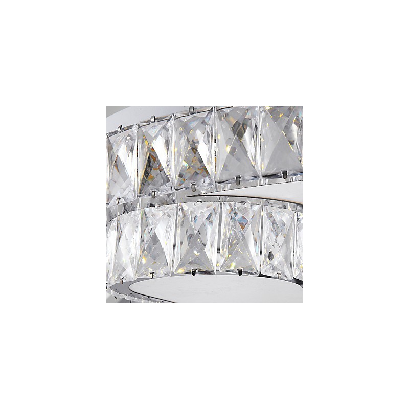 Plafoniera LED a filo moderna/contemporanea bianca in metallo e PVC 34 W