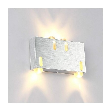 Applique da parete LED integrato moderna contemporanea in metallo 16x3x10 cm
