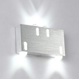 Applique da parete LED integrato moderna contemporanea in metallo 16x3x10 cm
