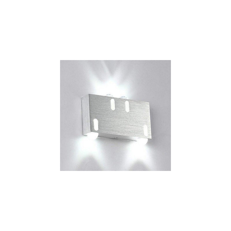 Applique da parete LED integrato moderna contemporanea in metallo 16x3x10 cm