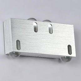 Applique da parete LED integrato moderna contemporanea in metallo 16x3x10 cm