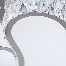 Plafoniera LED a filo moderna/contemporanea bianca in metallo e PVC 34 W