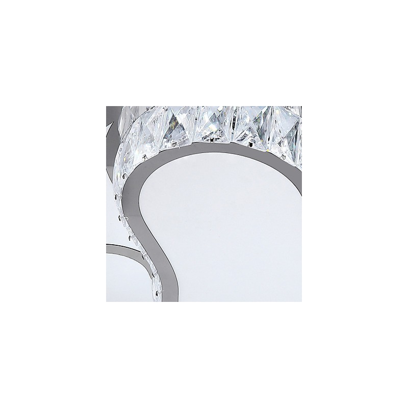 Plafoniera LED a filo moderna/contemporanea bianca in metallo e PVC 34 W
