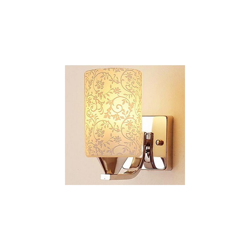 Applique da parete moderna contemporanea uplight in vetro E27 10x20 cm